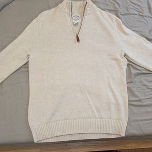 St John's Bay Cream Quarter Zip